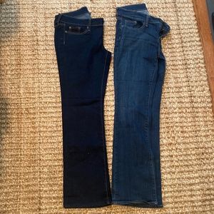 2 pairs of GAP premium boot cut jean bundle (both size 4/ 27)
